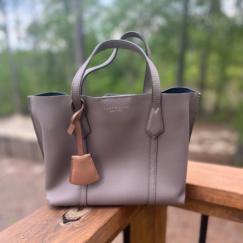 Authentic Tory Burch Small Perry Triple compartment tote bag